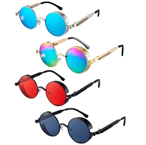 Round frame sunglasses Retro Steampunk Vintage
